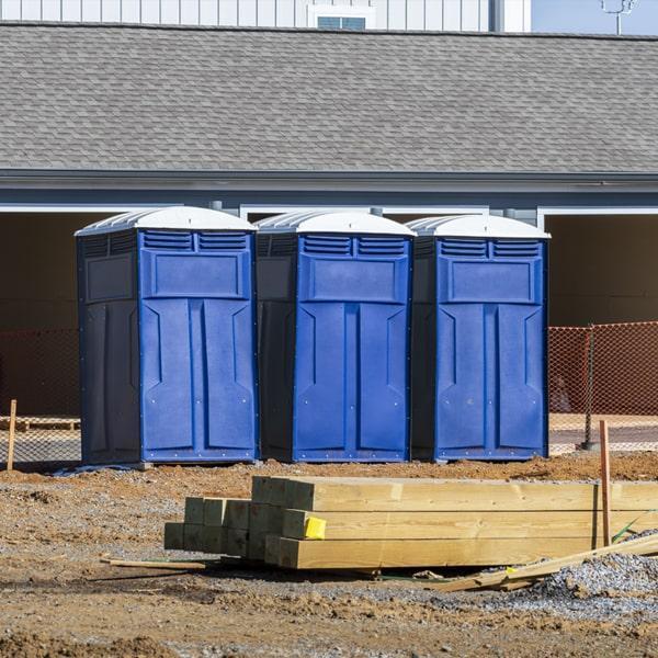 Heavy-duty construction site porta potty in Lawrence, Kansas