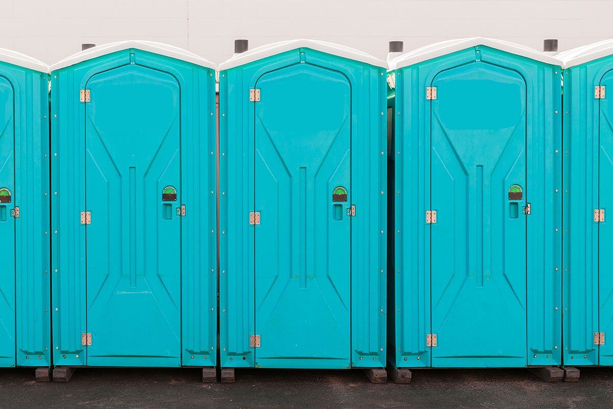 Industrial portable restroom units